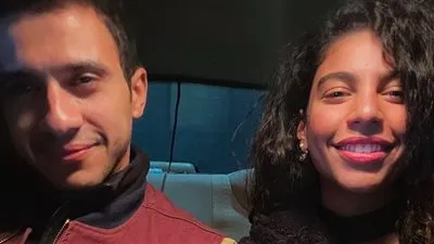 دنيا سامي بصحبة عصام عمر من كواليس مسلسل 