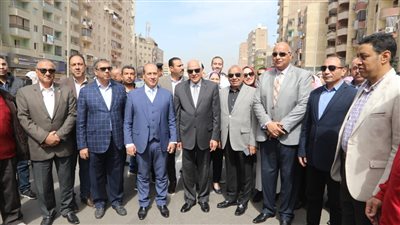 محافظ الجيزة يشهد فعاليات التشغيل التجريبي لمحور الفريق كمال عامر 