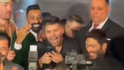 حمو بيكا وعمر كمال وتامر حسني ومصطفى قمر أبرز حضور حفل زفاف حسن شاكوش