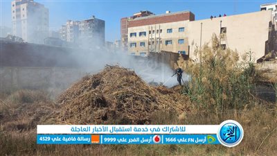 السيطرة على حريق هائل في مزرعة للتأهيل المهني بالإسماعيلية