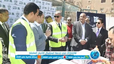 محافظ الفيوم يتفقد أعمال تعبئة 4200 كرتونة رمضانية مقدمة من 
