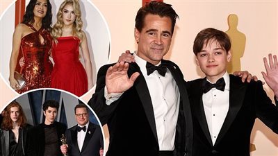نجوم كبار اصطحبوا أبنائهم ضمن فعاليات حفل الأوسكار 2023