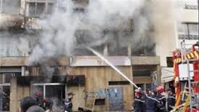 السيطرة على حريق في محل داخل عقار مكون من 5 أدوار بالقليوبية