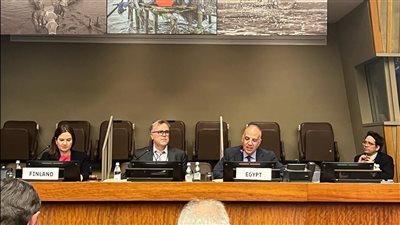 وزير الري يشارك في جلسة العمل معًا من أجل الماء 