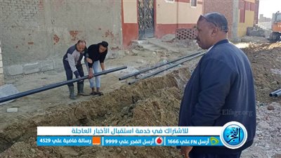 رئيس مياه القناة:الانتهاء من تجديد الشبكات القديمة بمنطقة عمارات قرية نفيشة 