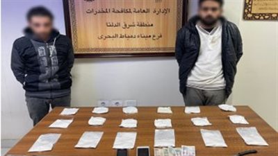 ضبط عناصر إجرامية بدمياط لحيازتهما على كمية من مخدر الهيروين