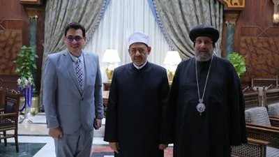 الإمام الأكبر يستقبل الأنبا إرميا بمشيخة الأزهر