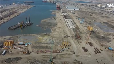 شاهد.. أحدث تصوير لمحطة حاويات 