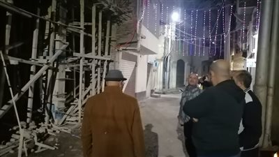 إزالة مخالفة تعد ببناء سمل وأعمدة خرسانية في الدقهلية 