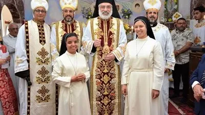 نيافة الأنبا باسيليوس يترأس قداس النذور الدائمة لراهبتين من رهبنة الإليزابتيين