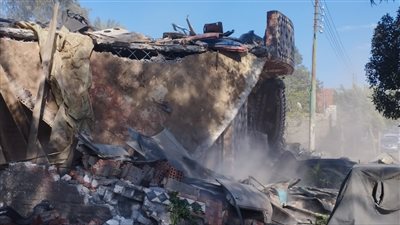 إزالة ٤٦ حالة تعد على مساحة ١٢٣٧ م أملاك دولة بالجيزة