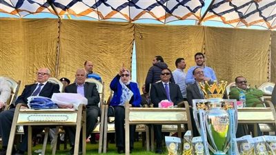 محافظ الدقهلية ووكيل وزارة الشباب والرياضة يشهدان المباراة النهائية لدورة كرة القدم الرمضانية بمركز شباب كفر ميت فارس