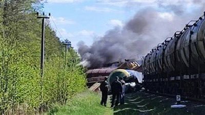 الحادث الثاني خلال يومين.. انفجار يُخرج قطارا روسيا عن مساره قرب أوكرانيا (فيديو)