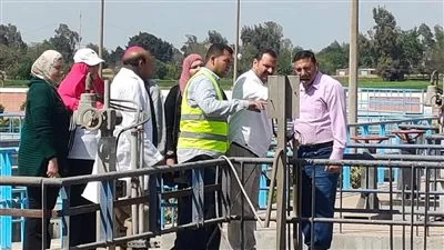 ختام أعمال مراجعة الإجراءات وتقييم المحطات ومعامل المياه بالمنوفية