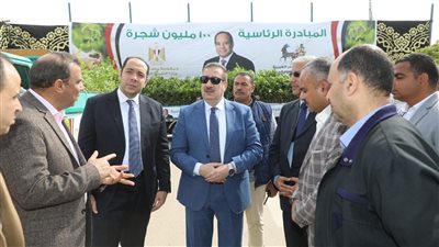 محافظ المنوفية يتابع مبادرة زراعة 100 مليون شجرة.. ويؤكد على إنجاز 225 ألفا