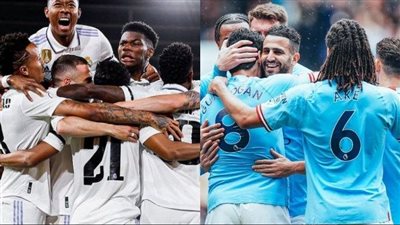 تشكيلة مباراة ريال مدريد ومانشستر سيتي اليوم 9/5/2023 في ذهاب نصف نهائي دوري أبطال أوروبا.. بنزيما ضد هالاند