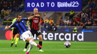 عاجل.. إنتر ميلان يضرب شباك ميلان بالهدف الثاني في نصف نهائي دوري أبطال أوروبا 