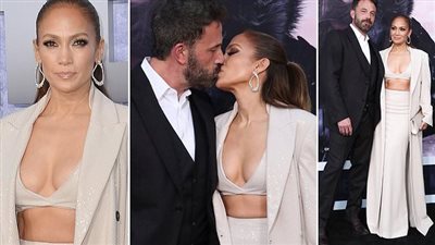 قبلة بن أفليك لجينفر لوبيز تشعل أجواء العرض الخاص لـ THE MOTHER بلوس أنجلوس