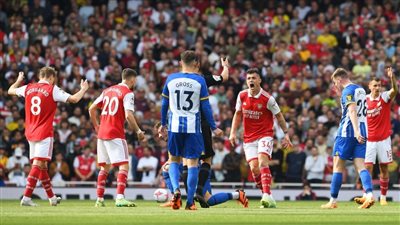 أهداف ونتيجة مباراة آرسنال ضد برايتون اليوم الأحد 14/5/2023 في الدوري الإنجليزي الممتاز