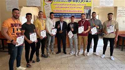 أبطال كمال الأجسام بالدقهلية يحرزون المركز الأول ببطولة كأس مصر المفتوحة للناشئين