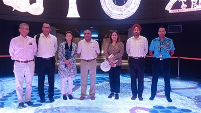 وزير العمل العماني وقائد الجيش الهندي في ضيافة متحف الحضارة 