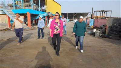 وزيرة البيئة تتفقد مصنع تدوير المخلفات بمنطقة الخناصير بمدينة شرم الشيخ