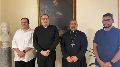 مطران طيبة للأقباط الكاثوليك يقوم بزيارة رعوية لروما
