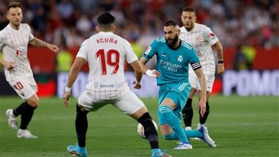 موعد وتردد القناة الناقلة لمباراة ريال مدريد وإشبيلية السبت 27/5/2023 في الدوري الإسباني والتشكيل