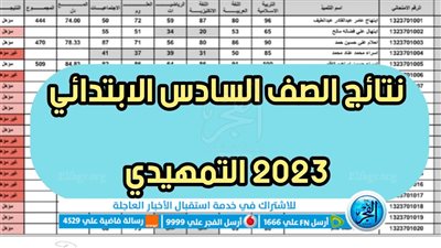 موقع نتائجنا | نتائج السادس الابتدائي التمهيدي 2023 بالعراق عبر وزارة التربية جموع المحافظات