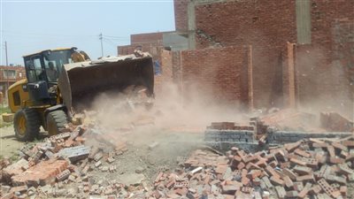 إزالة 618 حالة تعدٍ بالزراعة والبناء على أراضي الدولة والملكيات الخاصة بالفيوم