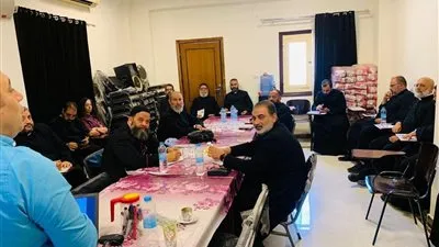 مطران أبو قرقاص يجتمع بكهنة الإيبارشية