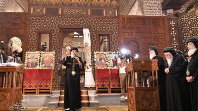 البابا تواضروس يتراس الاحتفال بـ 