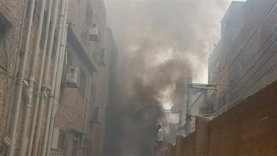 حريق هائل يلتهم مخزن العهده ومطبخ مستشفى دكرنس العام في الدقهلية