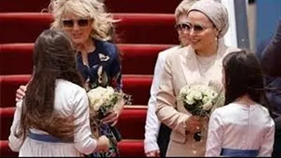 جيل بايدن تشكر انتصار السيسي بعد الترحيب بها فى مصر