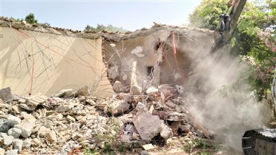 إزالة التعديات المقامة على أراضي الدولة بالإسكندرية