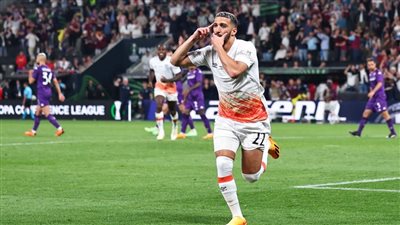 هدف سعيد بن رحمة اليوم أمام فيورنتينا في نهائي دوري المؤتمر الأوروبي