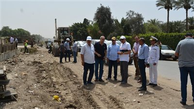 محافظ الجيزة يتفقد نسب التنفيذ بمشروع تغطية ترعة المنصورية (صور)
