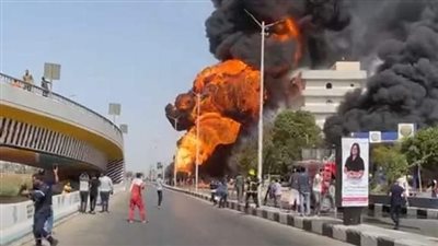 20 طن وقود.. تفاصيل الحريق الهائل بمحطة وقود في قنا 