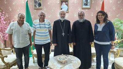 الأنبا باسيليوس يلتقي ممثلة الأرش العالمي بالشرق الأوسط