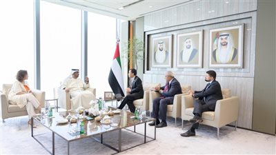 سلطان الجابر يبحث سبل التعاون مع المدير العام لمنظمة الأغذية التابعة للأمم المتحدة