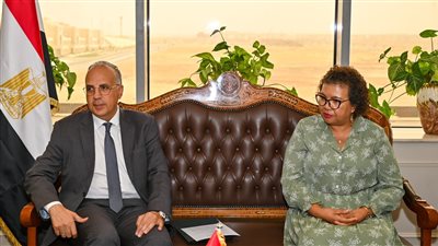 وزير الري يستقبل ممثلة وزير دولة مدغشقر على هامش اجتماعات الجمعية العمومية 