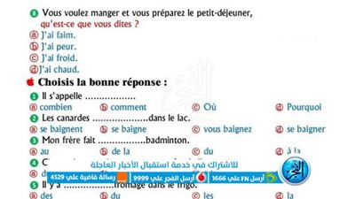 الآن.. حل نموذج إجابة امتحان الفرنساوي لطلاب الصف الثالث الثانوي 2023