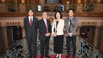 السفير اليابانى بالقاهرة فى زيارة لمتحف الزعفران بجامعة عين شمس 