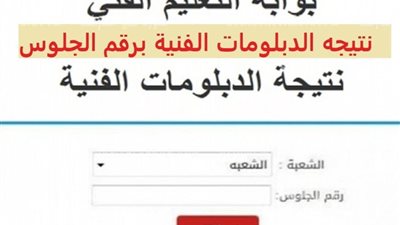 مبروك بوابة التعليم الفني.. لينك الاستعلام عن نتيجة الدبلومات الفنية 2023 الدور الأول برقم الجلوس