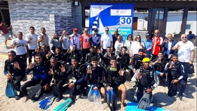 البيئة تشارك في حملة تنظيف قاع البحر بمحافظة الإسكندرية