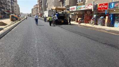 استمرار أعمال تطوير ورفع كفاءة ورصف وإضاءة شارع 