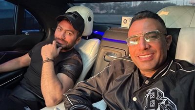 تامر حسني يحتفل بعيد ميلاد مدير أعماله تامر يحيى