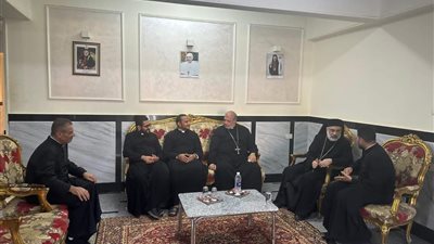 مطران المنيا يستقبل الأنبا توماس عدلى فى الندوة التكوينية الثانية بالإيبارشية