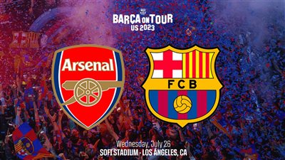 موعد مباراة برشلونة ضد آرسنال والقنوات الناقلة مع المعلق