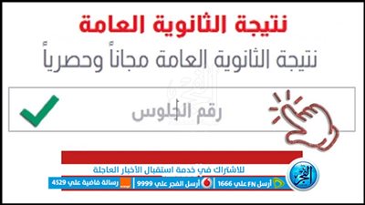 سريع.. نتيجة الثانوية العامة 2023 بالاسم ورقم الجلوس عبر رابط بوابة الفجر